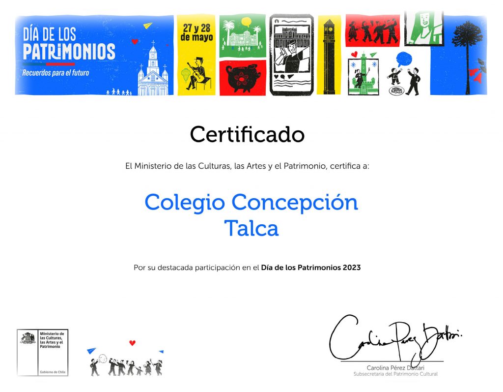 Participación en el Día de los Patrimonios 2023 – Colegio Concepción Talca.