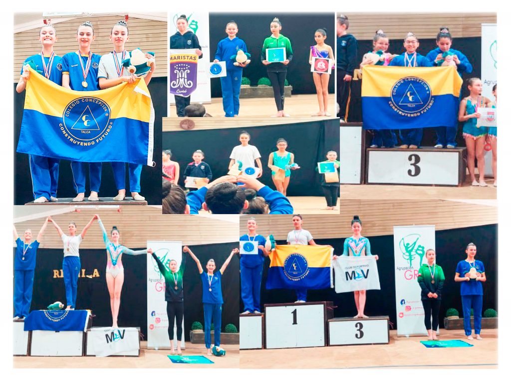 Felicitamos a nuestras gimnastas quienes obtuvieron destacados resultados en el II control regional de gimnasia rítmica – Colegio Concepción Talca